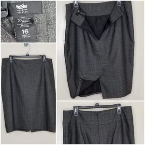 Mossimo B/W Houndstooth Stripe Pencil Skirt S 16